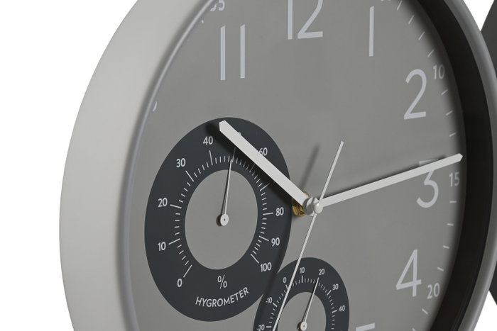 DKD Home Decor Reloj de Pared de PVC con Termómetro e Higrómetro (Surtido de 2 unidades) DKD Home Decor Reloj de Pared de PVC con Termómetro e Higrómetro (Surtido de 2 unidades)