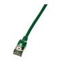 LogiLink Cable de parcheo Cat.6A TPE SlimLine verde 2,0m