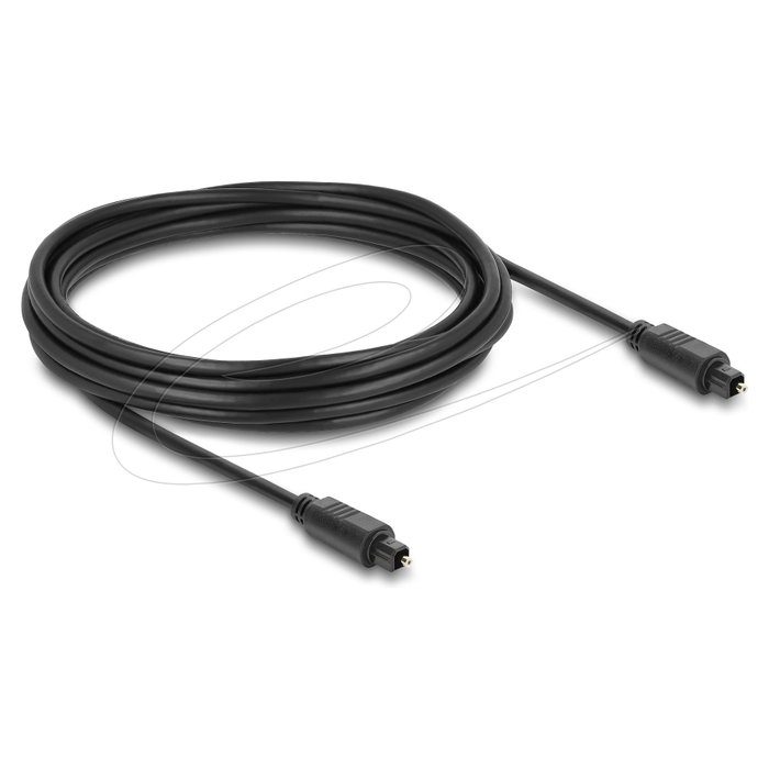 DeLOCK 90927 Cable de audio TOSLINK macho a macho de 5 m, negro