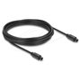 DeLOCK 90927 Cable de audio TOSLINK macho a macho de 5 m, negro