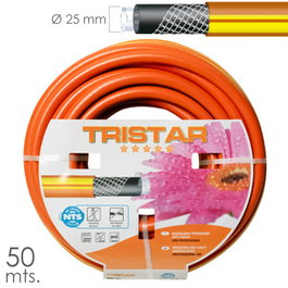 SATURNIA Manguera de riego tricotado No Torsion de 25 mm y 50 m