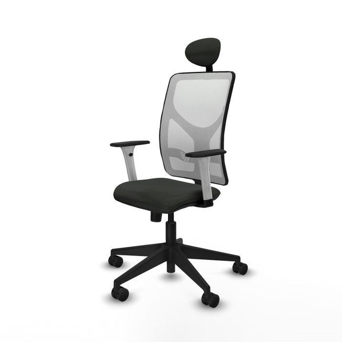 PIQUERAS Y CRESPO Silla de oficina Motilla con mecanismo Sincro Negro y Blanco PIQUERAS Y CRESPO Silla de oficina Motilla con mecanismo Sincro Negro y Blanco