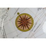 DKD Home Decor Globo Terráqueo de PVC y Mango Marrón 45x45x68 cm