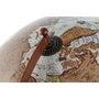 DKD Home Decor Globo Terráqueo de PVC y Mango Marrón 45x45x68 cm