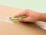 Q-connect Cúter de Plástico Ancho con Guía Metálica y Cuchilla de Cerámica 18 mm xd-43 Blíster 1 Unidad