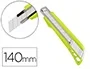 Q-connect Cúter de Plástico Ancho con Guía Metálica y Cuchilla de Cerámica 18 mm xd-43 Blíster 1 Unidad