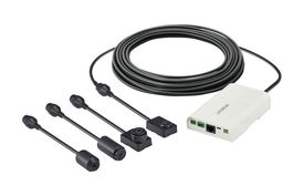 Hanwha Cámara IP Oculta 2MP AI Pinhole WDR H.265 Interior 12V/PoE Wisenet X Cabezal Remoto Audio