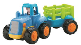 Creaciones Llopis Vehículos de Juguete Rural Roadsters Excavadora y Tractor Surtido / 6 Piezas en Caja