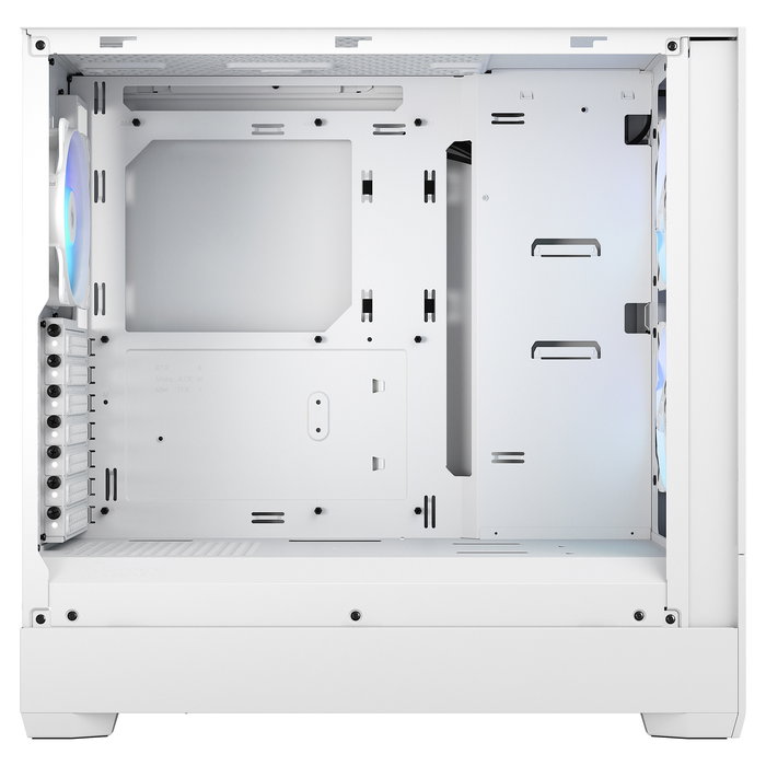 Fractal Design Pop Air Torre PC Blanco ATX con Ventana Lateral RGB, 3 Ventiladores Incluidos (2x120mm Frontal, 1x120mm Trasero), Vidrio Templado, Gestión de Cables, 7 Ranuras