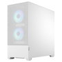 Fractal Design Pop Air Torre PC Blanco ATX con Ventana Lateral RGB, 3 Ventiladores Incluidos (2x120mm Frontal, 1x120mm Trasero), Vidrio Templado, Gestión de Cables, 7 Ranuras