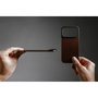 Nomad Mag Leather Back MagSafe para iPhone 17 Pro Max, Rustic Brown