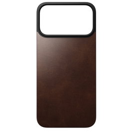Nomad Mag Leather Back MagSafe para iPhone 17 Pro Max, Rustic Brown