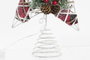 DKD Home Decor Estrella LED de Ratán Plateada con Diseño de Árbol