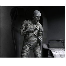 NECA Figura de Acción Articulada Ultimate The Mummy - Edición 90 Aniversario de Boris Karloff con 3 Cabezas y Accesorios