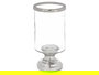Giftdecor Portavela Copa Cilindro Plateada 12.5x25x12.5 cm (Set de 6)