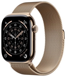 Apple Watch Series 11 GPS + Cellular 46 mm Caja Titanio Dorado Pulsera Milanese Loop Dorado M/L