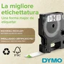 Dymo Cinta D1 de Nylon Flexible 12mm x 3,5m Negro sobre Blanco