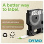 Dymo Cinta D1 Nylon 12mm x 3,5m Negro sobre Blanco