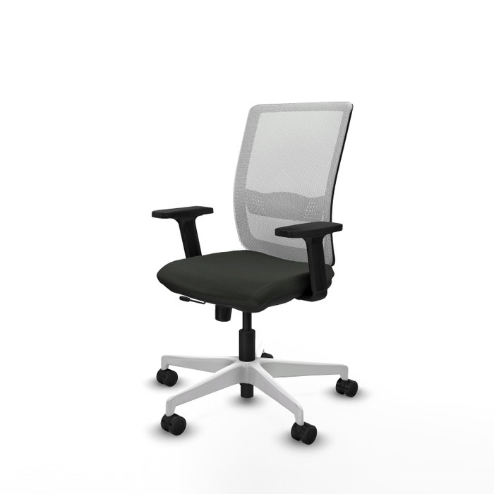 PIQUERAS Y CRESPO Silla de oficina Haches con mecanismo Sincro/Traslack, Negro y Blanco PIQUERAS Y CRESPO Silla de oficina Haches con mecanismo Sincro/Traslack, Negro y Blanco