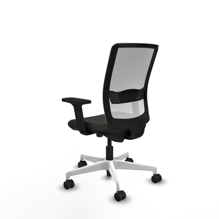 PIQUERAS Y CRESPO Silla de oficina Haches con mecanismo Sincro/Traslack, Negro y Blanco PIQUERAS Y CRESPO Silla de oficina Haches con mecanismo Sincro/Traslack, Negro y Blanco