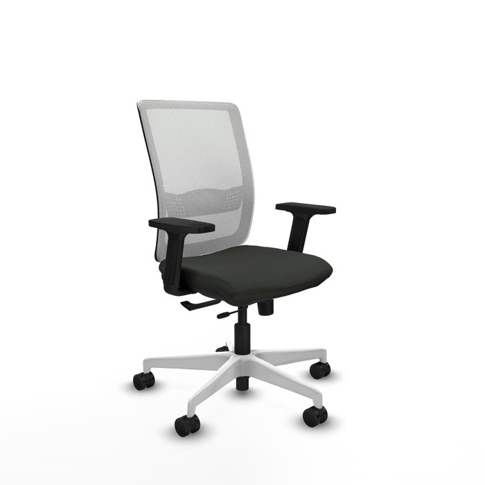 PIQUERAS Y CRESPO Silla de oficina Haches con mecanismo Sincro/Traslack, Negro y Blanco PIQUERAS Y CRESPO Silla de oficina Haches con mecanismo Sincro/Traslack, Negro y Blanco
