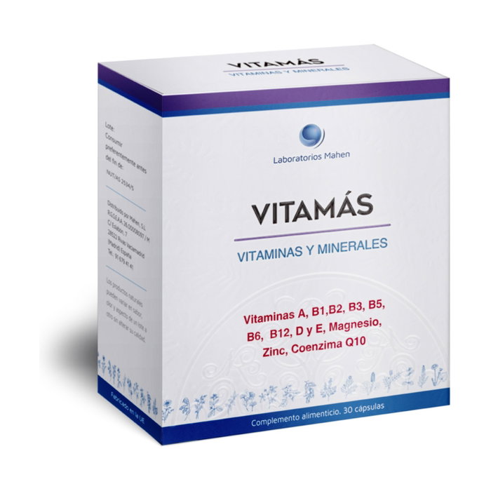 Mahen Vitamas 30 cápsulas Magnesio y Vitamina B6 Complemento Alimenticio Mahen Vitamas 30 cápsulas Magnesio y Vitamina B6 Complemento Alimenticio