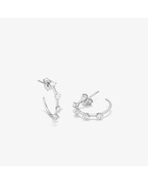 Radiant Pendientes Aros Pequeño Silver FANTASY Gris
