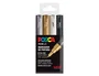 Posca PC-1M Estuche de 4 Marcadores de Pintura Punta Extrafina 1 mm Surtidos