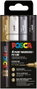 Posca PC-1M Estuche de 4 Marcadores de Pintura Punta Extrafina 1 mm Surtidos
