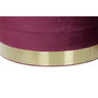 DKD Home Decor Set de 3 Reposapiés de Terciopelo Multicolor