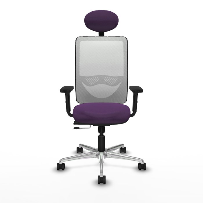 PIQUERAS Y CRESPO Silla de oficina Zulema con mecanismo Sincro/Traslack, Morado y Blanco PIQUERAS Y CRESPO Silla de oficina Zulema con mecanismo Sincro/Traslack, Morado y Blanco