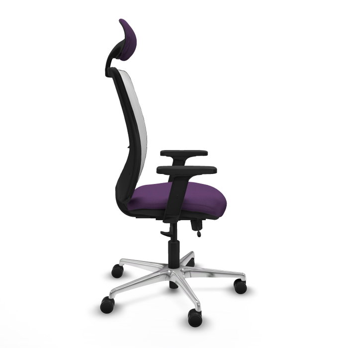 PIQUERAS Y CRESPO Silla de oficina Zulema con mecanismo Sincro/Traslack, Morado y Blanco PIQUERAS Y CRESPO Silla de oficina Zulema con mecanismo Sincro/Traslack, Morado y Blanco