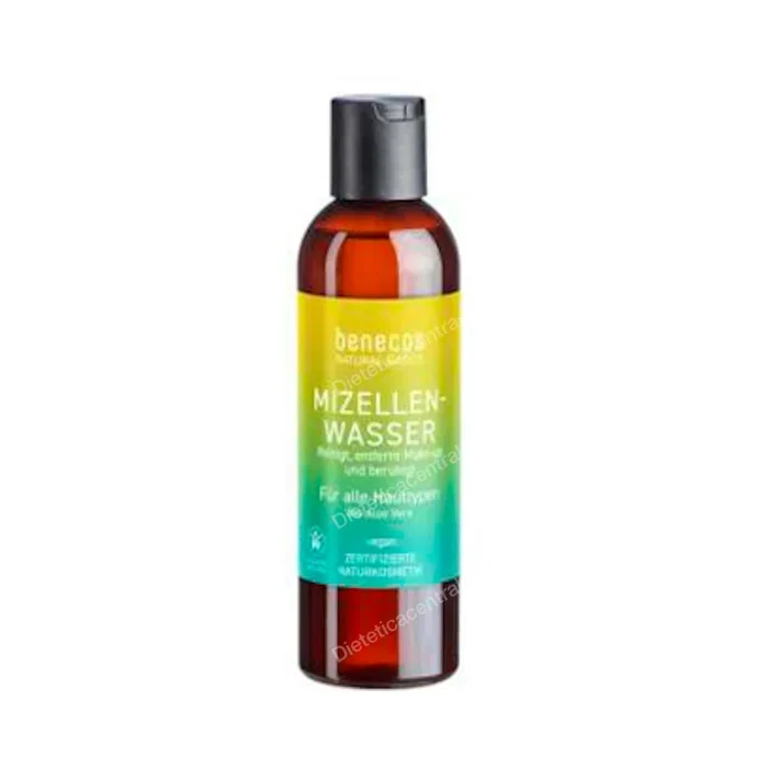 Benecos Agua Micelar Aloe Vera Bio Vegan 200ml - Limpieza Profunda, Piel Fresca y Luminosa, Certificado COSMOS Natural, Vegano
