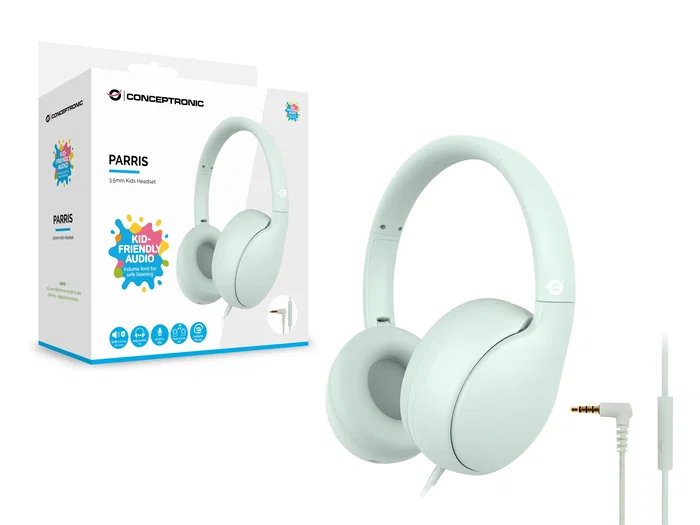 Conceptronic PARRIS04GT Auriculares Infantiles Verde Claro Conceptronic PARRIS04GT Auriculares Infantiles Verde Claro