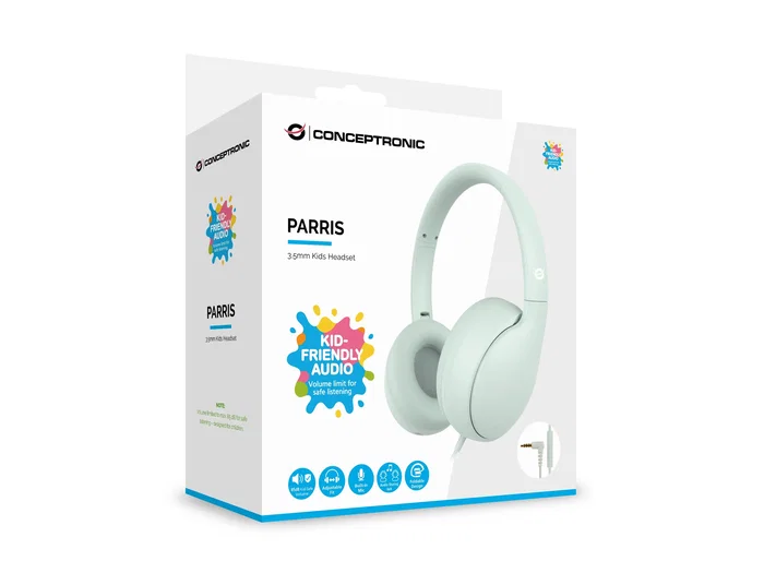 Conceptronic PARRIS04GT Auriculares Infantiles Verde Claro Conceptronic PARRIS04GT Auriculares Infantiles Verde Claro
