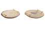 DKD Home Decor Centro de Mesa Tronco Tonco Alpino Marrón y Dorado