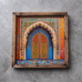 Aberto Design REF056 Bandeja de Madera Maciza con Impresión UV, 35x35x4 cm