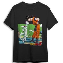 TOEI ANIMATION Camiseta Manga Algodón Adulto Goku vs Frieza Dragon Ball Z Talla L