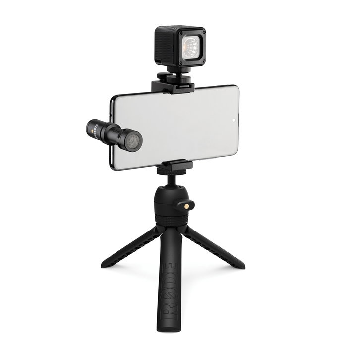 RODE Vlogger Kit USB-C para Móvil con Micrófono, Luz MicroLED y Trípode, Kit Completo para Grabación Profesional RODE Vlogger Kit USB-C para Móvil con Micrófono, Luz MicroLED y Trípode, Kit Completo para Grabación Profesional