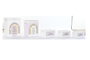 DKD Home Decor Set 5 Paulownia Blanco