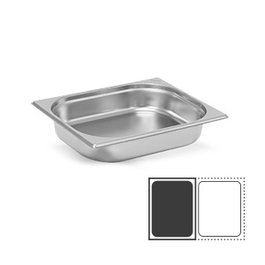 Vollrath Pujadas Cubeta GN 1/2 Acero Inox 18% - 32.5x26.5x2 cm (1.2 litros) - Para Gastronomía y Cocina