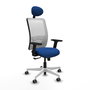 PIQUERAS Y CRESPO Silla de oficina Zulema Azul y Blanco