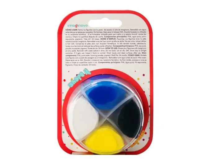 Imaginovo Set de Pasta para Modelar de Colores Surtidos con Instrucciones