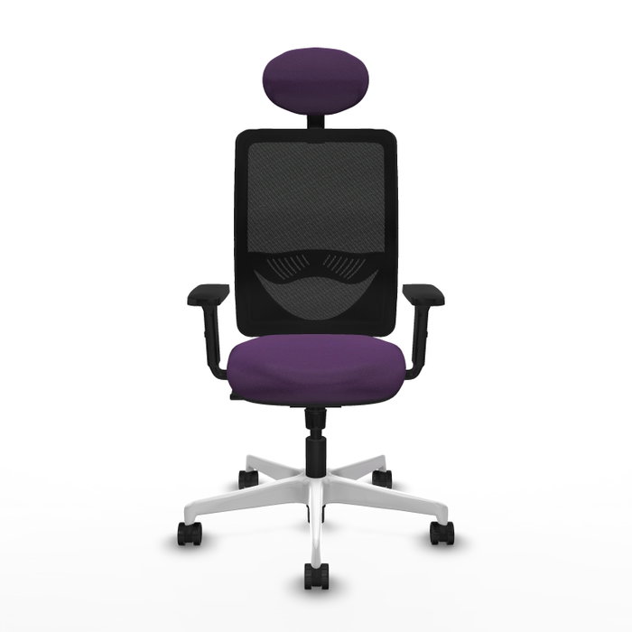 PIQUERAS Y CRESPO Silla de oficina Zulema con mecanismo Sincro, Morado y Negro PIQUERAS Y CRESPO Silla de oficina Zulema con mecanismo Sincro, Morado y Negro