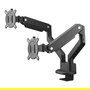 One for All Soporte de Monitor Dual DM 4210, Soporte para 2 Pantallas, Peso 10 kg, Tamaño Pantalla 13" a 35", Montaje Pinza/Atornillado, Negro