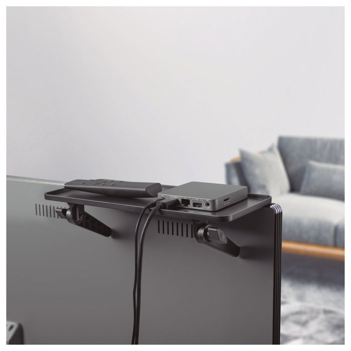 Holmios Estante doble para accesorios de TV Holmios Estante doble para accesorios de TV