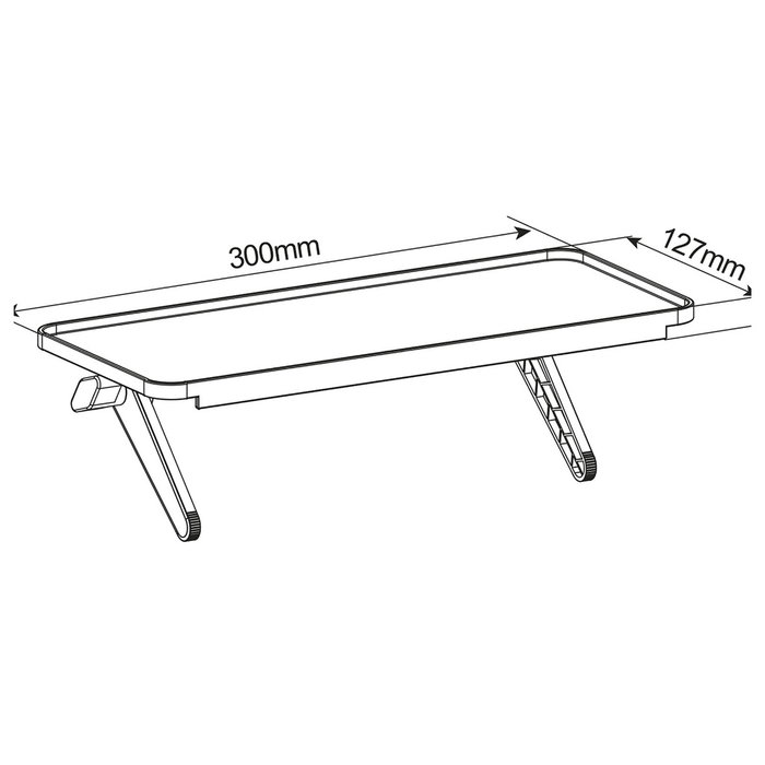 Holmios Estante doble para accesorios de TV Holmios Estante doble para accesorios de TV
