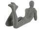 DKD Home Decor Figura Persona Resina Gris 39 x 20.8 x 13.5 cm