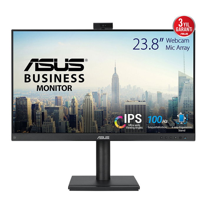 ASUS BE249QFK Monitor 60.5 cm (23.8 pulgadas) Full HD IPS 1920 x 1080 píxeles 5 ms 250 cd/m2 100 Hz Negro - Business Monitor con Cámara y Micrófono ASUS BE249QFK Monitor 60.5 cm (23.8 pulgadas) Full HD IPS 1920 x 1080 píxeles 5 ms 250 cd/m2 100 Hz Negro - Business Monitor con Cámara y Micrófono