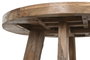 DKD Home Decor Mesa de Comedor Redonda de Teca Reciclada 160x160x78